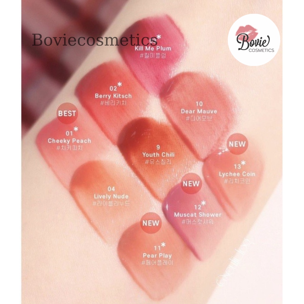 Son Bóng Tint Lì Lilybyred Glassy Layer Fixing Tint 3.8g màu 07 - 08 - 09 - 10 - 11 - 12 - 13 - 16 - 17 - 18 - 19