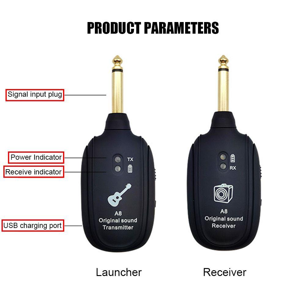 Thiết Bị Truyền Nhận Tín Hiệu Âm Thanh Cho Đàn Guitar Không Dây 730mhz