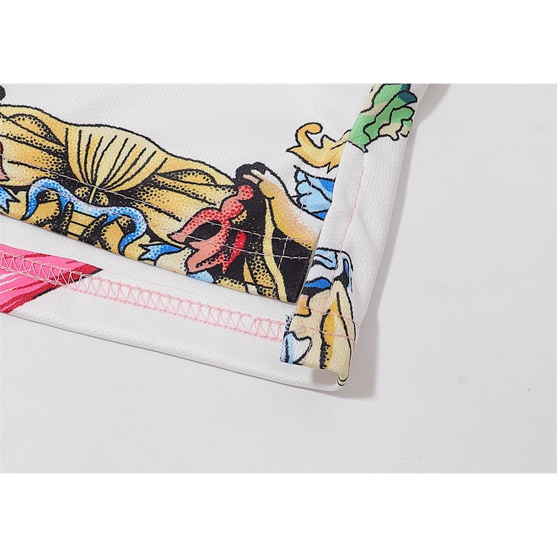 Áo Thun Polo In Họa Tiết Hoa Màu Hồng Gradient Chất Lượng Cao Thời Trang Mùa Hè