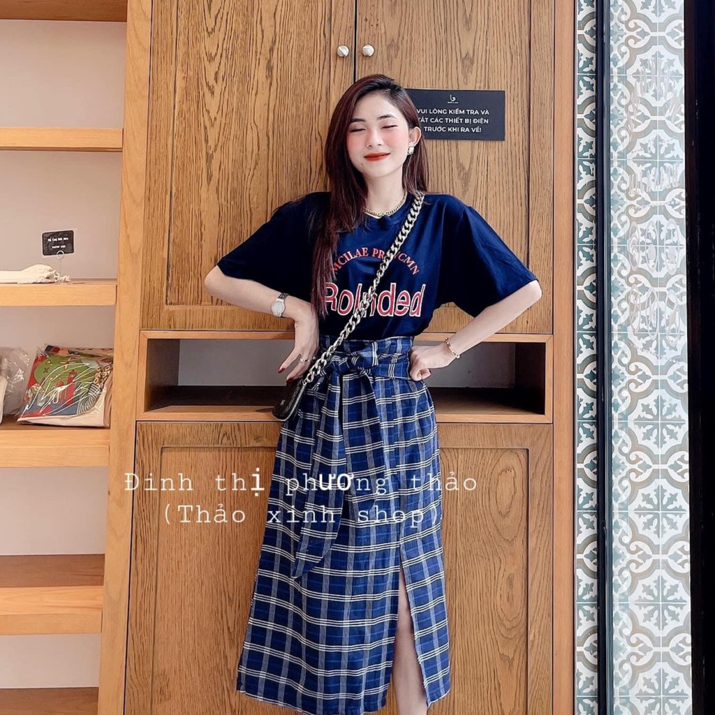 Set đồ nữ cá tính, set váy dài áo thun đi chơi sang chảnh mùa hè đẹp 8A00147 | BigBuy360 - bigbuy360.vn