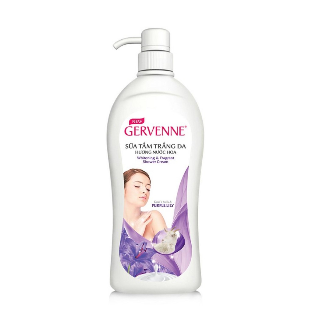 Gervenne Sữa tắm trắng da Purple Lily 450gr - TẶNG xà bông tắm 90gr | BigBuy360 - bigbuy360.vn