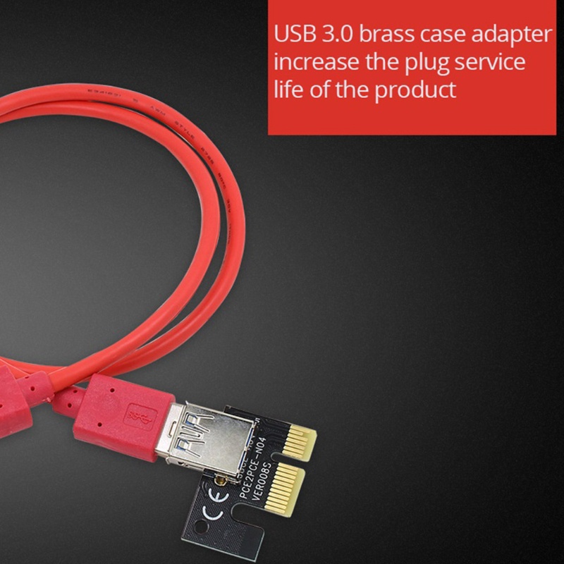 Card Mạng PCI-E 6 Pin USB3 0 GPU Mining Phiên Bản 0.9S PLUS