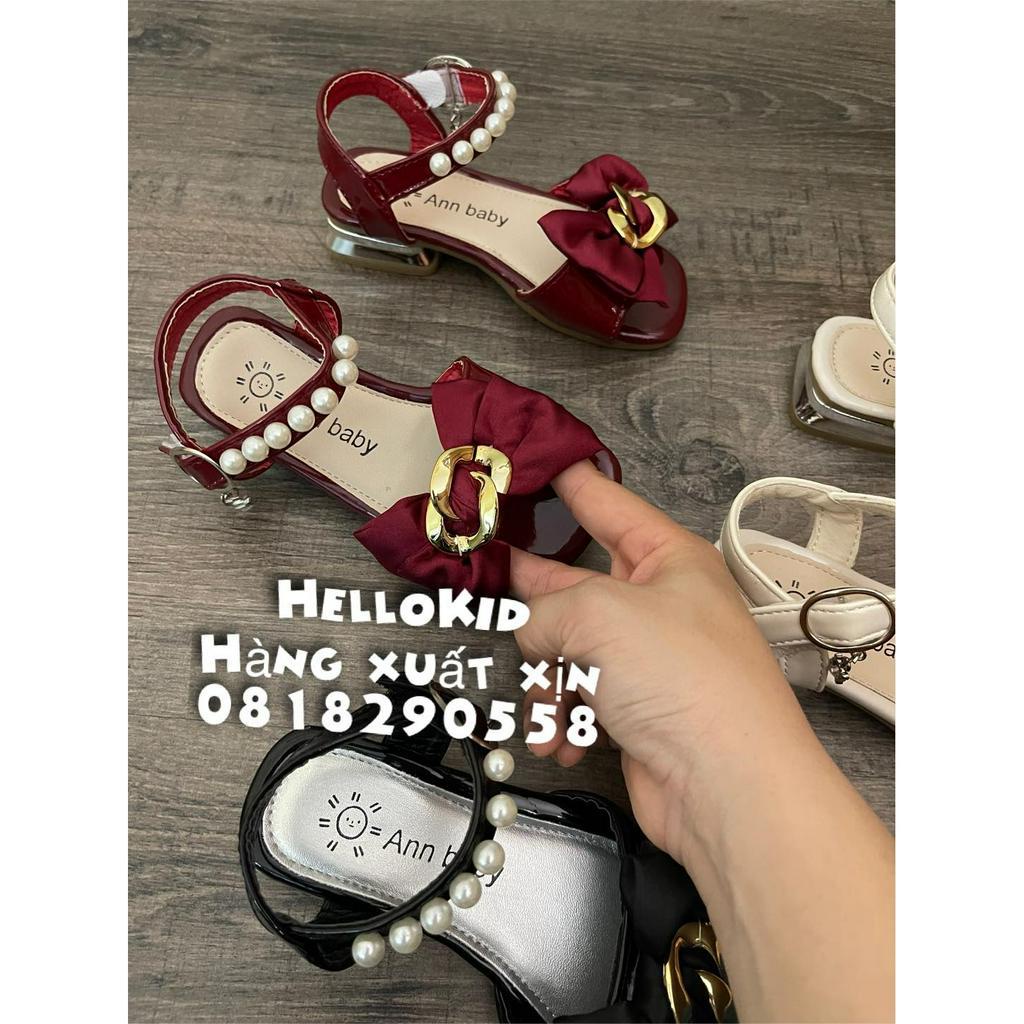 Giày búp bê nơ gắn ngọ.c
