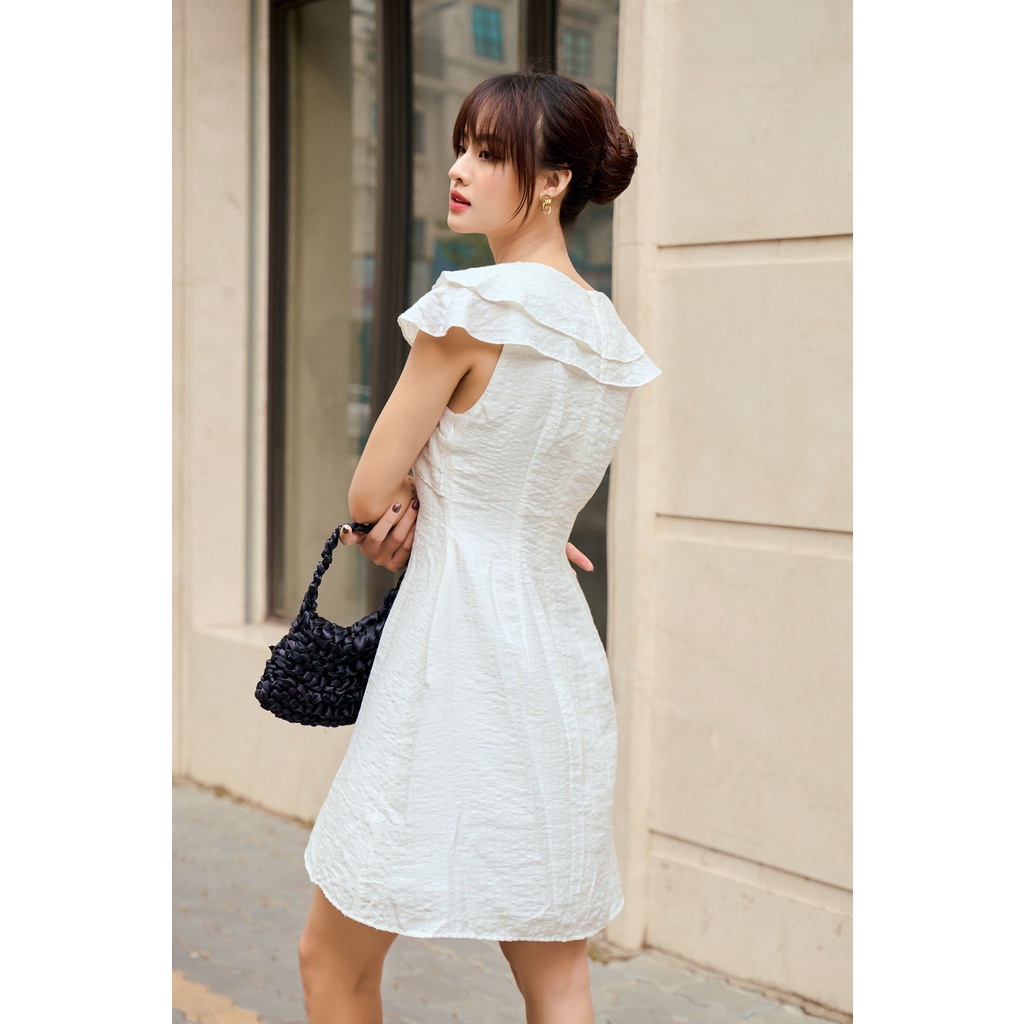 OLV - Đầm Elysia Ruffle White Dress
