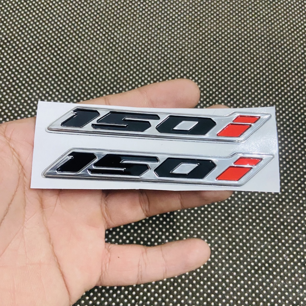 TEM DÁN TRANG TRÍ XE NHỰA NỔI SỐ 150i CHO MỌI DÒNG XE MÁY CAO CẤP