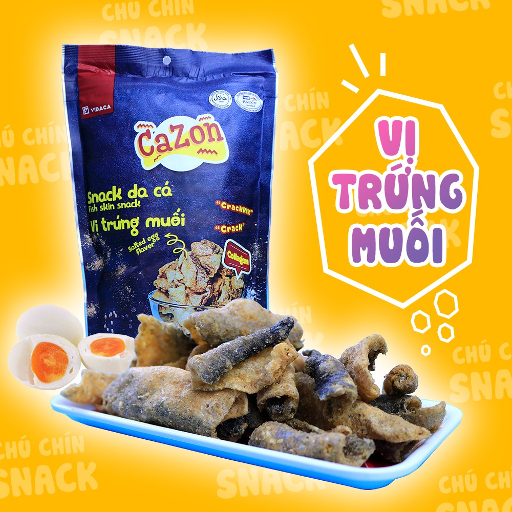 SNACK DA CÁ VỊ TRỨNG MUỐI SIÊU GIÒN NHAI RỘP RỘP