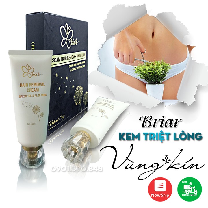 KEM TẨY LÔNG BRIAR Chính Hãng [Tặng Serum Dưỡng Da] - Dòng Kem Triệt Lông Vĩnh Viễn Hiệu Quả Không Đau Rát.