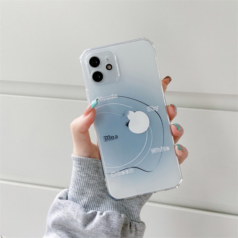 Ốp Điện Thoại Hình Mặt Trăng Độc Đáo Cho OPPO A76 A95 A3s F9 A5 A9 2020 A33 A53 A54 A74 5G A15s A15 A73 Reno 5 Pro 4F 5F