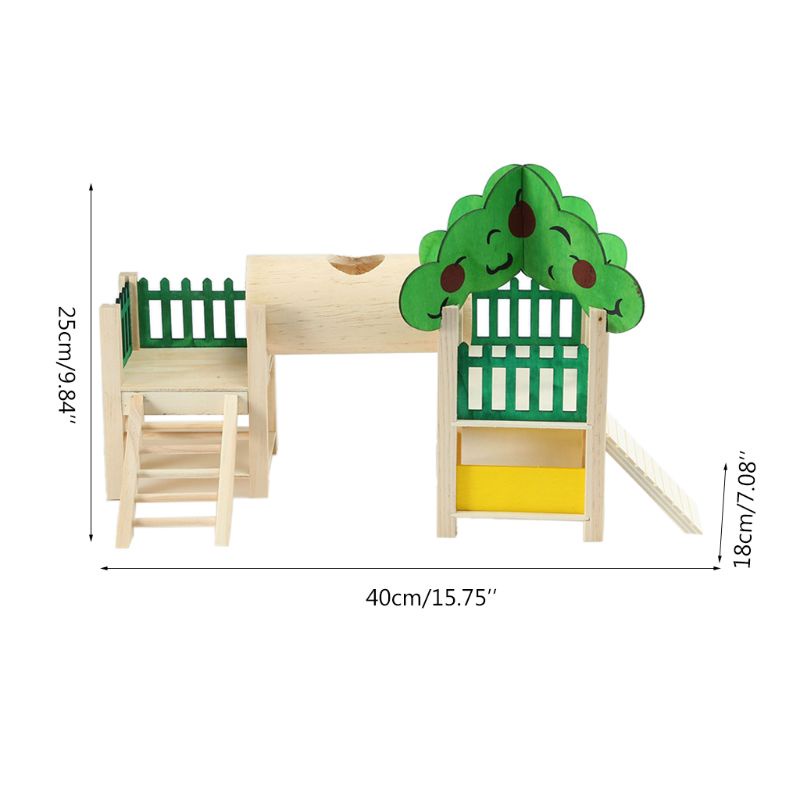 Ghế Gỗ Đồ Chơi Leo Trèo Cho Chuột Hamster
