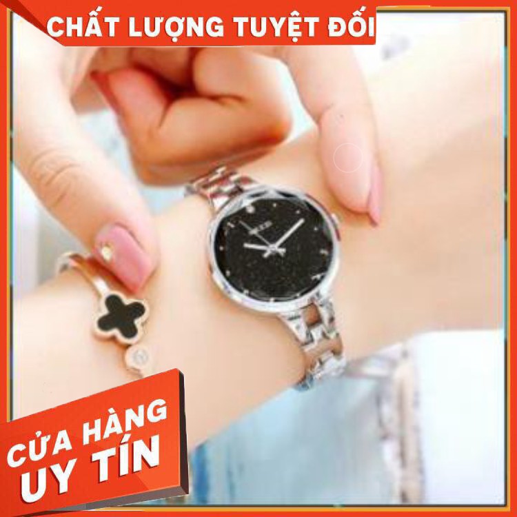 HÀNG CAO CẤP -  - Đồng hồ nữ Kezzi kw1700 hàng chính hãng dây kim loại mặt kim tuyến  - Hàng Cao Cấp