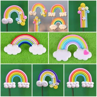 (Sỉ và lẻ Cầu vồng) Tiểu cảnh, phụ kiện trang trí chó Cầu vồng nhiều màu