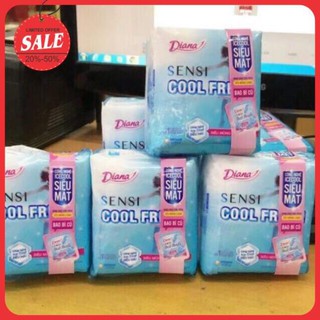 Băng vệ sinh Diana Sensi Cool Fresh siêu 8m/ 1 gói ( có cánh)