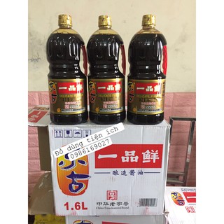 1 thùng xì dầu càng cua Nhất Phẩm tiên (6 can 1,6L)