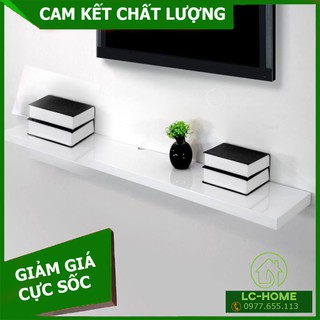 Kệ Tivi treo tường Dài 1,2m x Sâu 15cm Gỗ MDF loại tốt, Kệ treo tường cứng chắc, Kệ gỗ bóng gương sang trọng