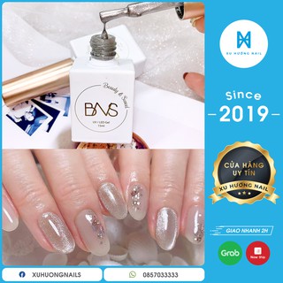 Sơn mắt mèo kim cương siêu sáng màu bạc BNS 15ml