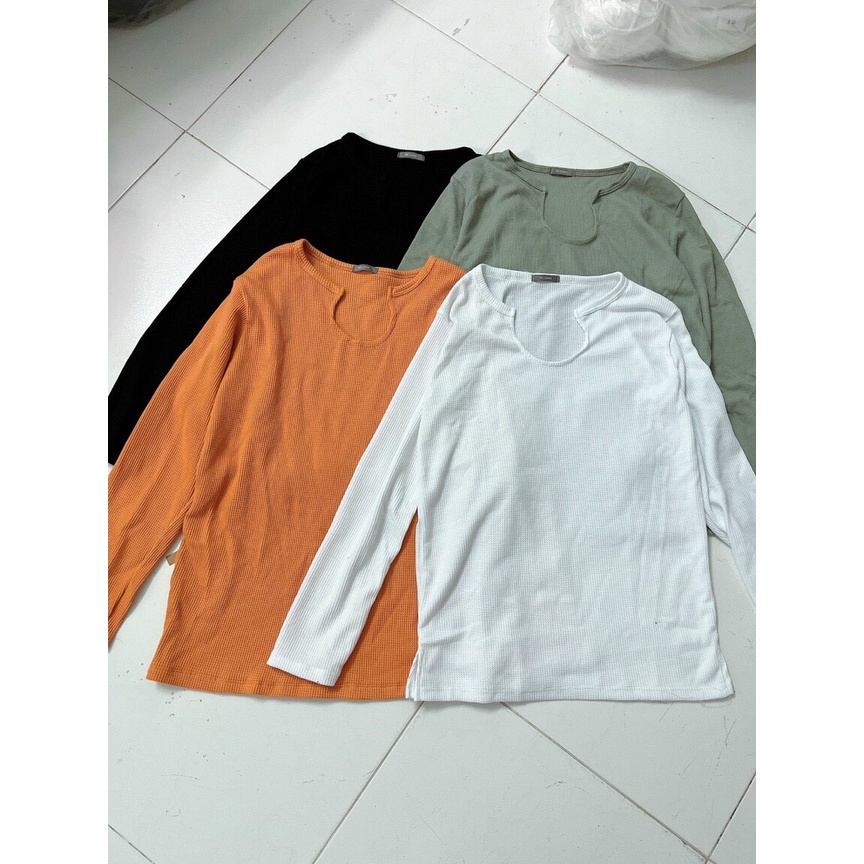 Áo Thun Form Rộng Tay Dài Trơn