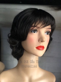 Tóc bộ xoăn tém trung niên