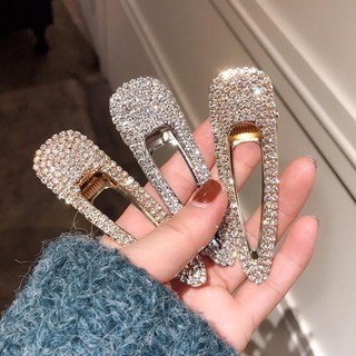 HK007 Kẹp tóc cườm đá nhân tạo Luxury