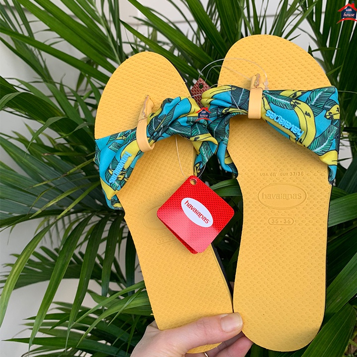 DÉP NỮ HAVAIANAS YOU SAINT BURNED YELLOW FLIP FLOP