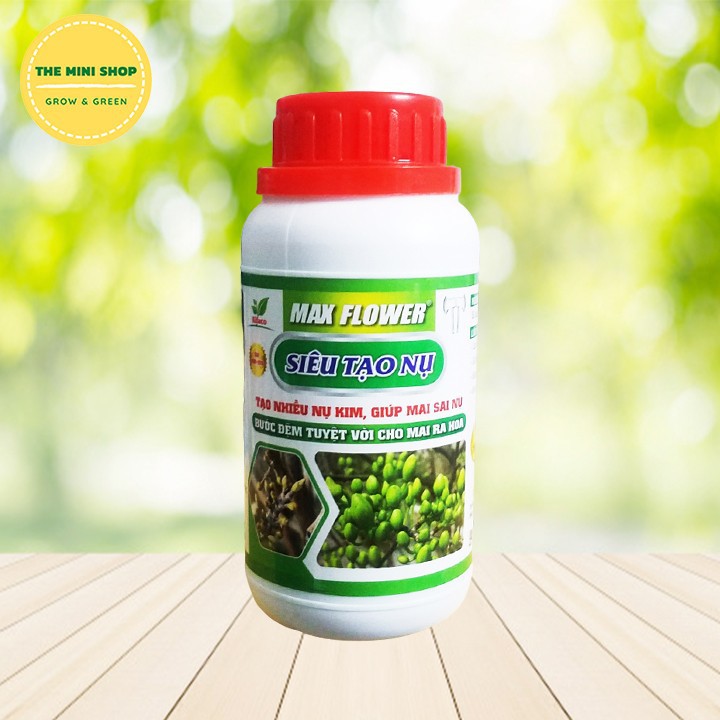 Chai 250ml Phân bón Max Flower siêu tạo nụ, dưỡng nụ, tạo hoa cho hoa mai, mai vàng
