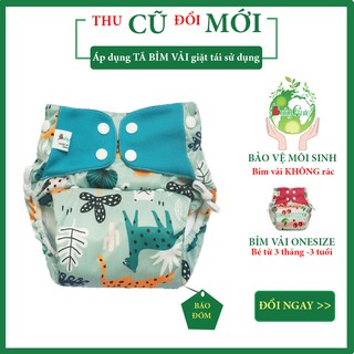 Bỉm tã vải BabyCute Siêu chống tràn (1 bộ = 1 vỏ + 1 lót) tăng giảm CÚC bấm cho bé từ 5-25kg