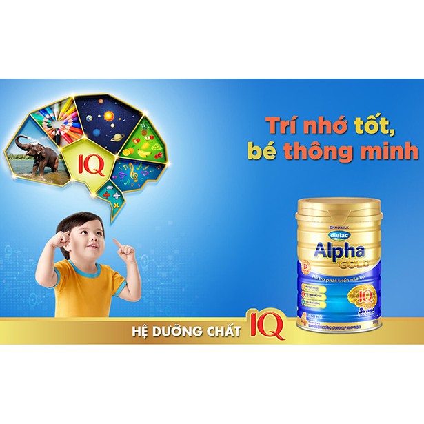 Sữa Bột Dielac Alpha Gold 4 - Hộp Thiếc 1500g và 900g