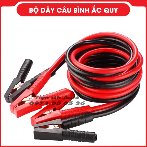 Dây Câu Bình Ắc Quy Ô Tô Lõi Đồng Siêu To - 2000A, Kích Điện Ắc Quy Cứu Hộ Ô Tô - Dài 4 Mét | tienich_auto