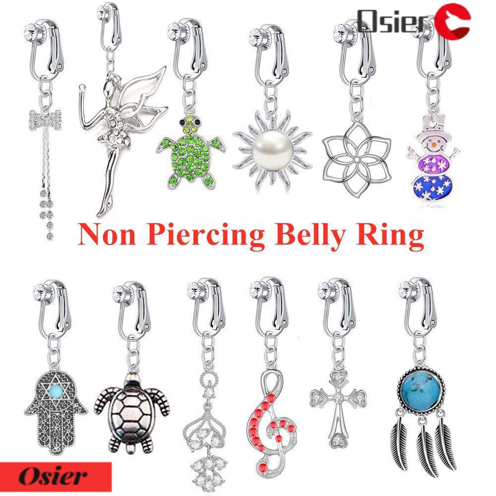 Khuyên Rốn Không Xỏ Lỗ 1 Cái Bằng Thép Không Gỉ