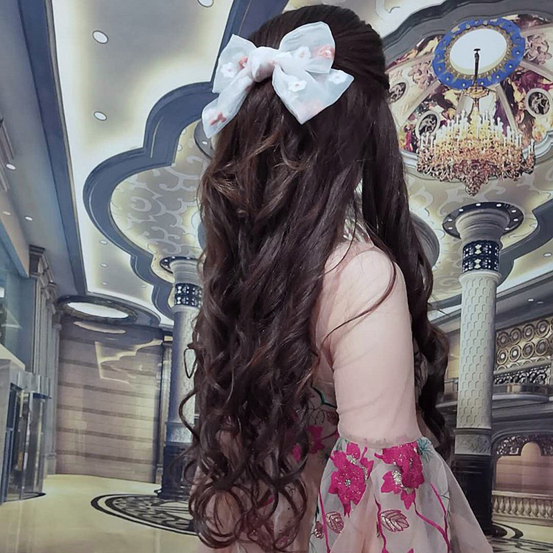 【RT】Simple Net Red Same Stype Bow Hairpin Hair Accessories Headdress Side Clip