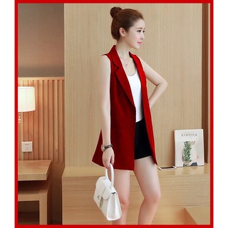 (HÀNG THIẾT KẾ 02 LỚP) ÁO VEST NỮ SÁT NÁCH MAY 02 LỚP