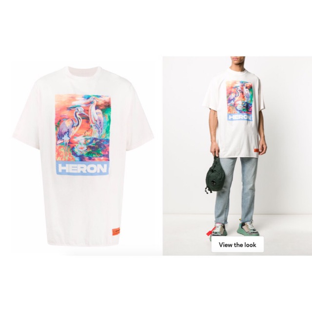 Áo thun ngắn tay Heron Preston print T-shirt ss20