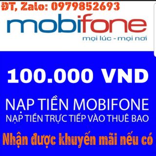 Thẻ Cào MOBIFONE 100.000VND