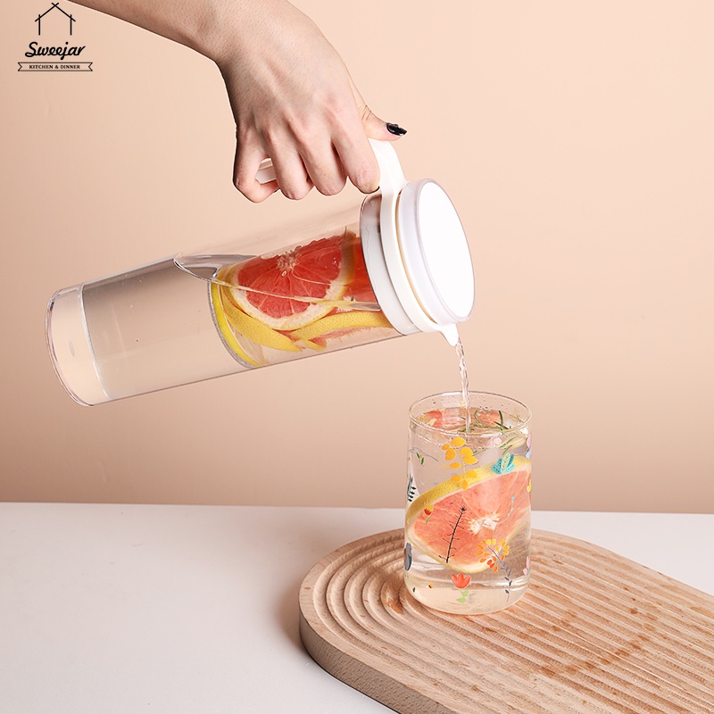 Sweejar Bình Nước Nóng Lạnh/ Lạnh Bằng ABS 1.2L Có Bộ Lọc Tiện Dụng Cho Tủ Lạnh/ Nhà Cửa