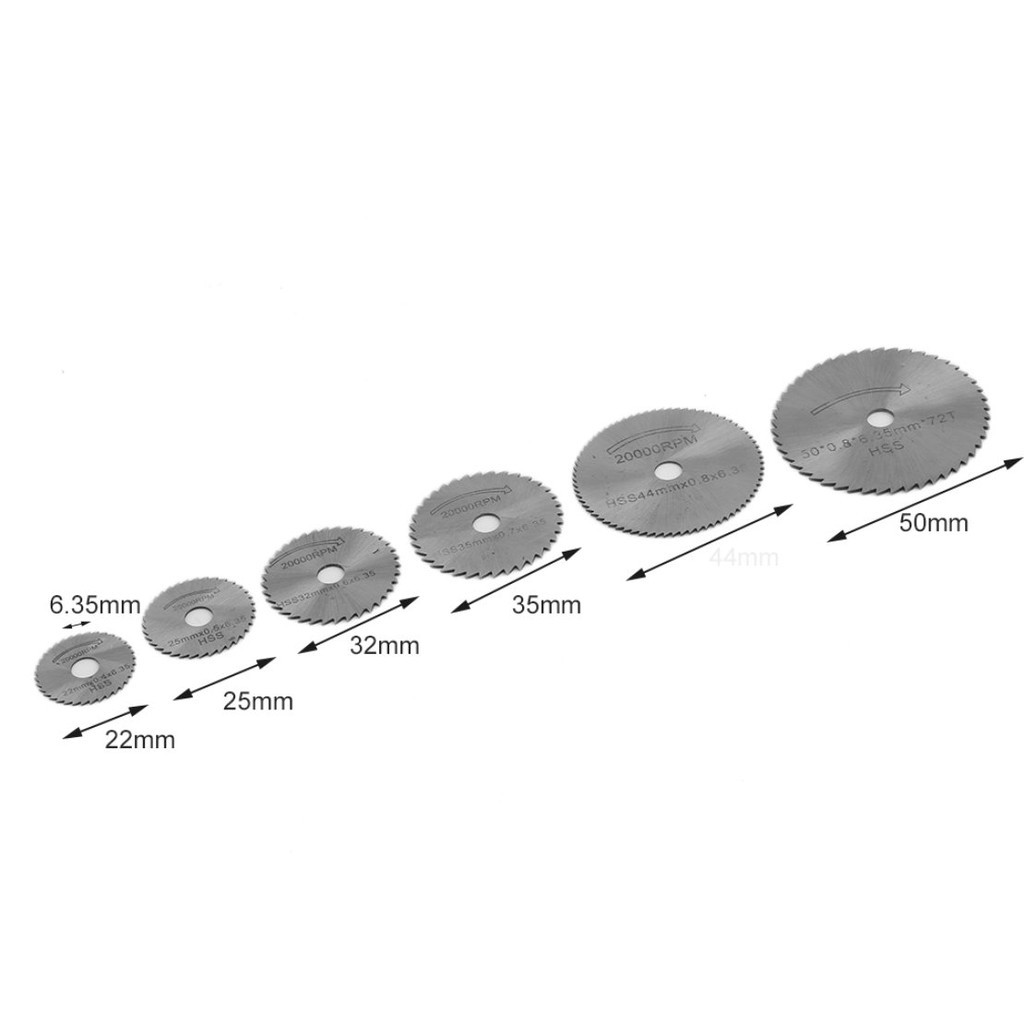 Set 7 Lưỡi Cưa HSS Tốc Độ Cao Chuyên Dụng Cắt Gỗ