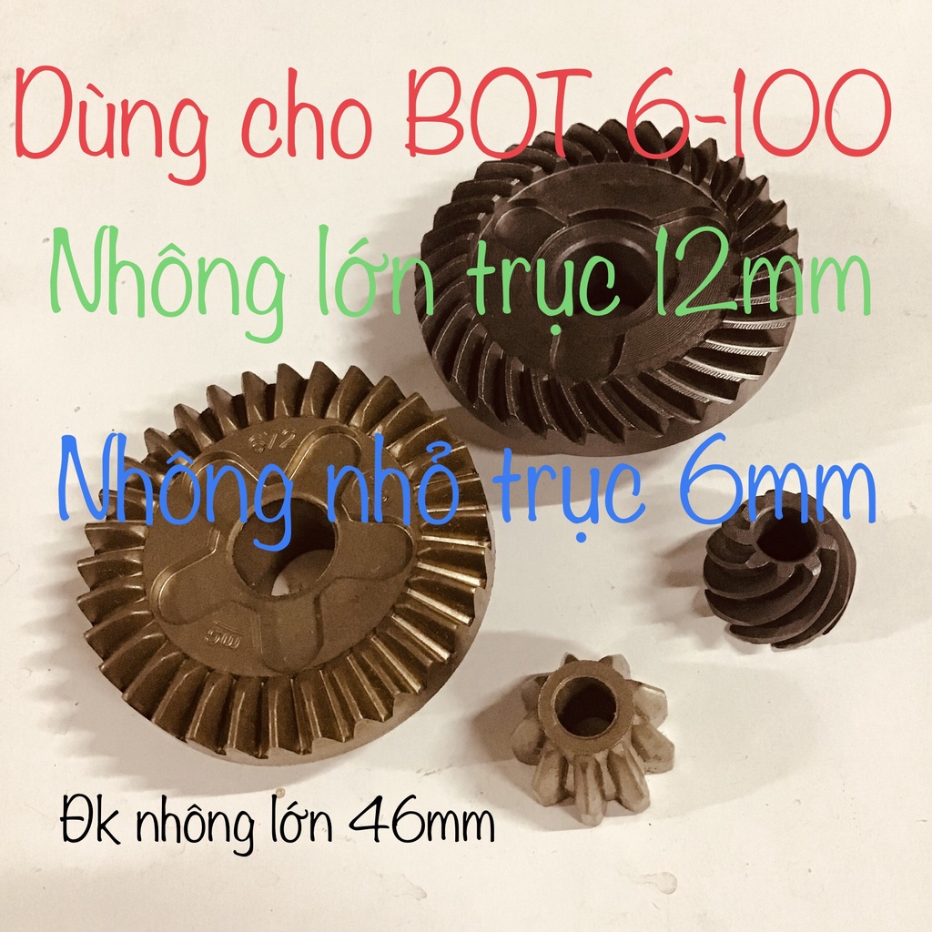 BỘ NHÔNG MÀI 6-100 - NHÔNG BOSCH RĂNG THẲNG - NHÔNG MÀI GÓC RĂNG THẲNG &lt;6-100&gt;