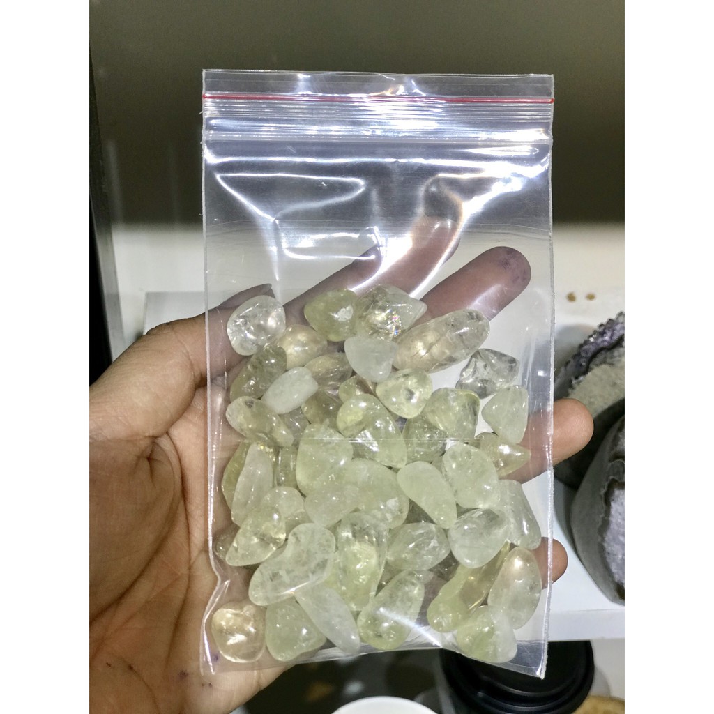 Đá vụn thach anh vàng - Đá vụn màu vàng - Đá thanh tẩy (100gram) | BigBuy360 - bigbuy360.vn