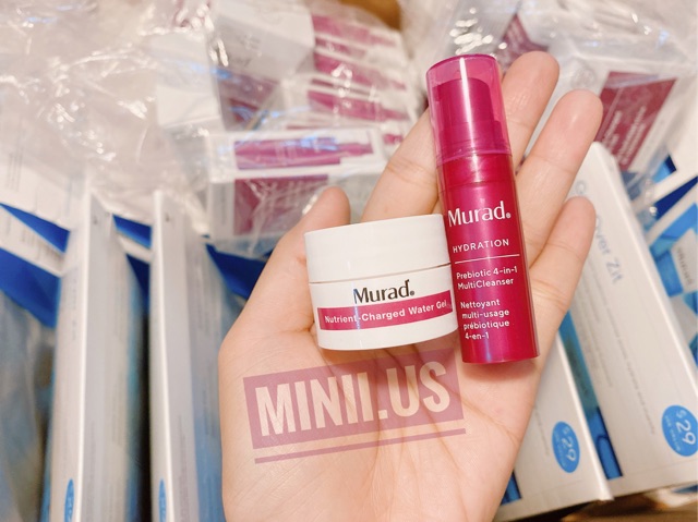 🌺 Bộ dùng thử mini Murad Prebiotic Cleanser and Water Gel Dou