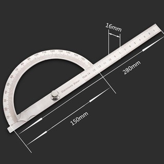 THƯỚC ĐO GÓC 180 ĐỘ STAINLESS ( 1 CÁI )