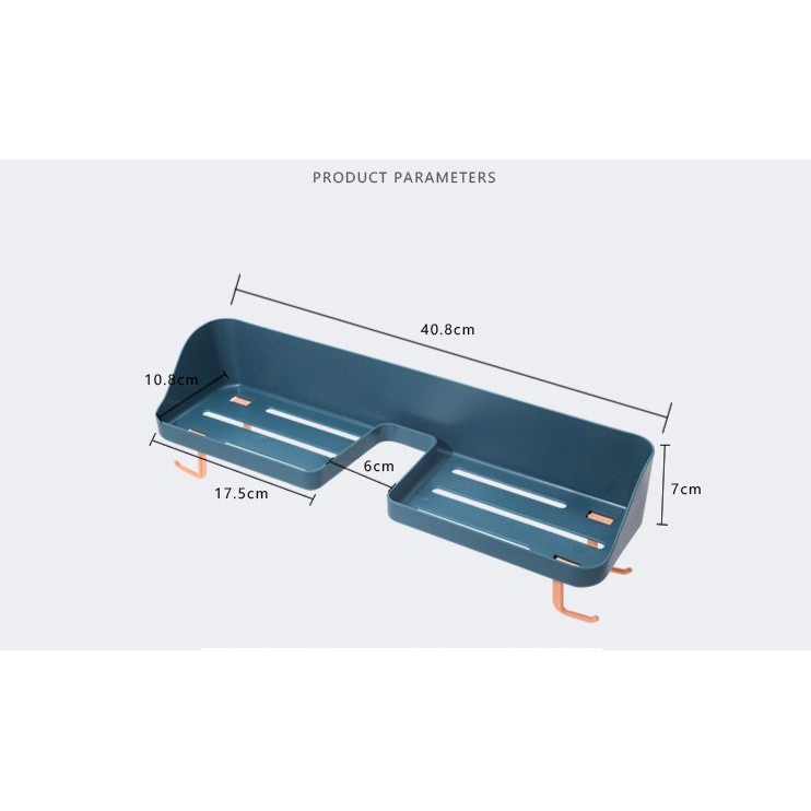 (++Xu) Kệ 2 ngăn để đồ Phòng Tắm, Nhà Bếp Nhựa CC (TGQT)