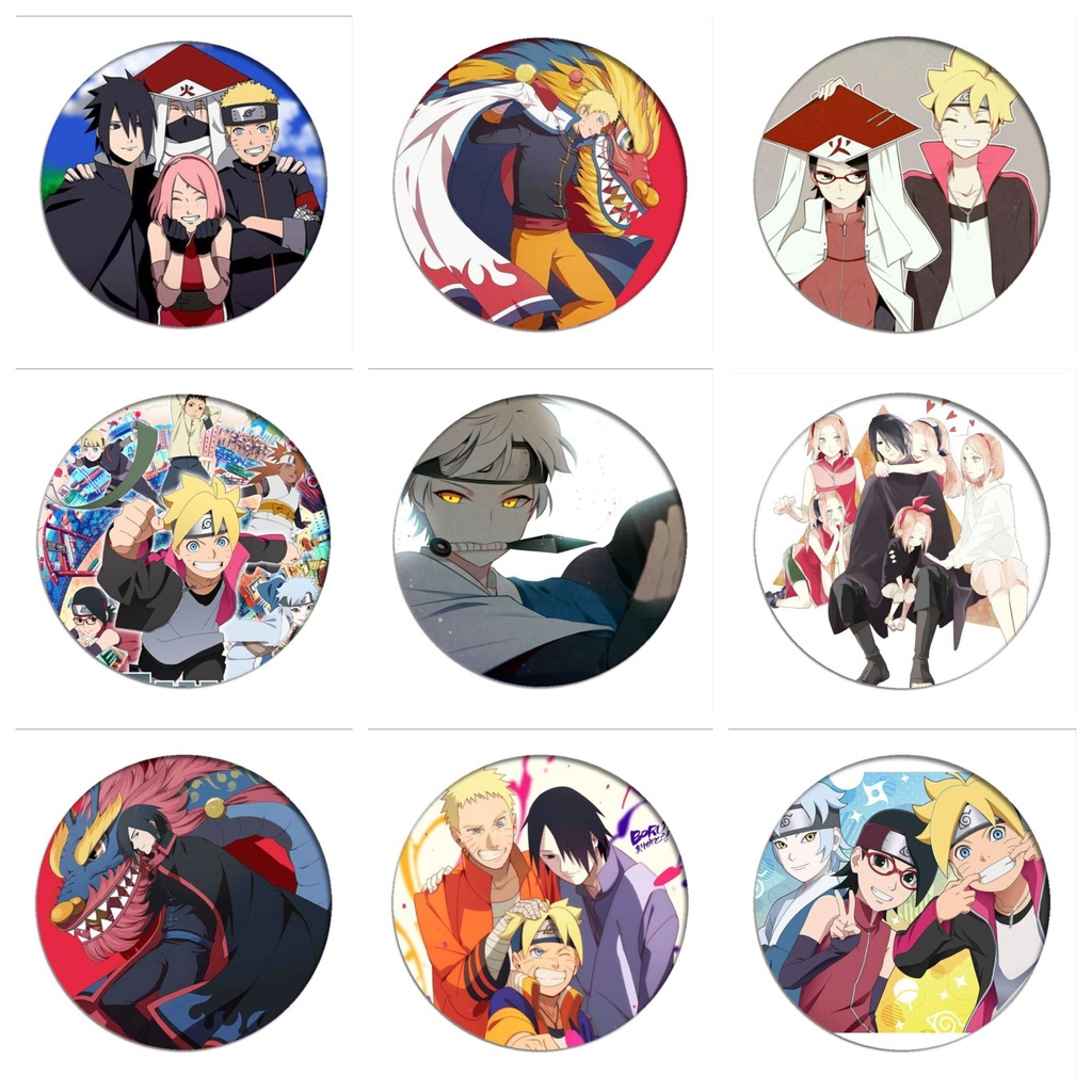 Huy hiệu IN HÌNH Naruto anime chibi dễ thương tiện lợi