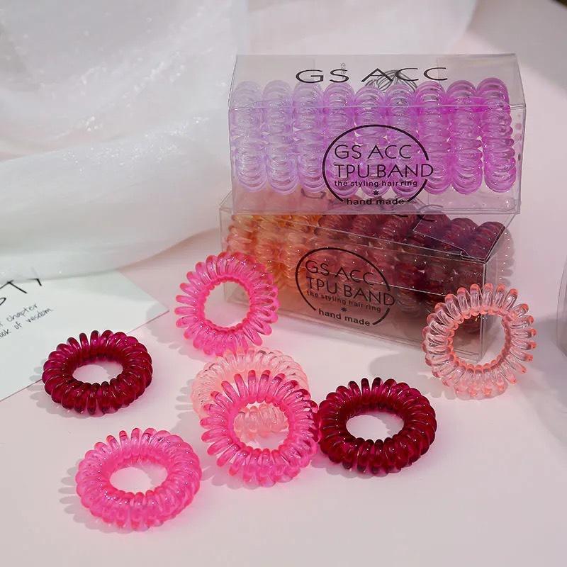 Set 9 dây cột tóc lò xo Hàn Quốc theo tone màu xinh xắn cho nữ