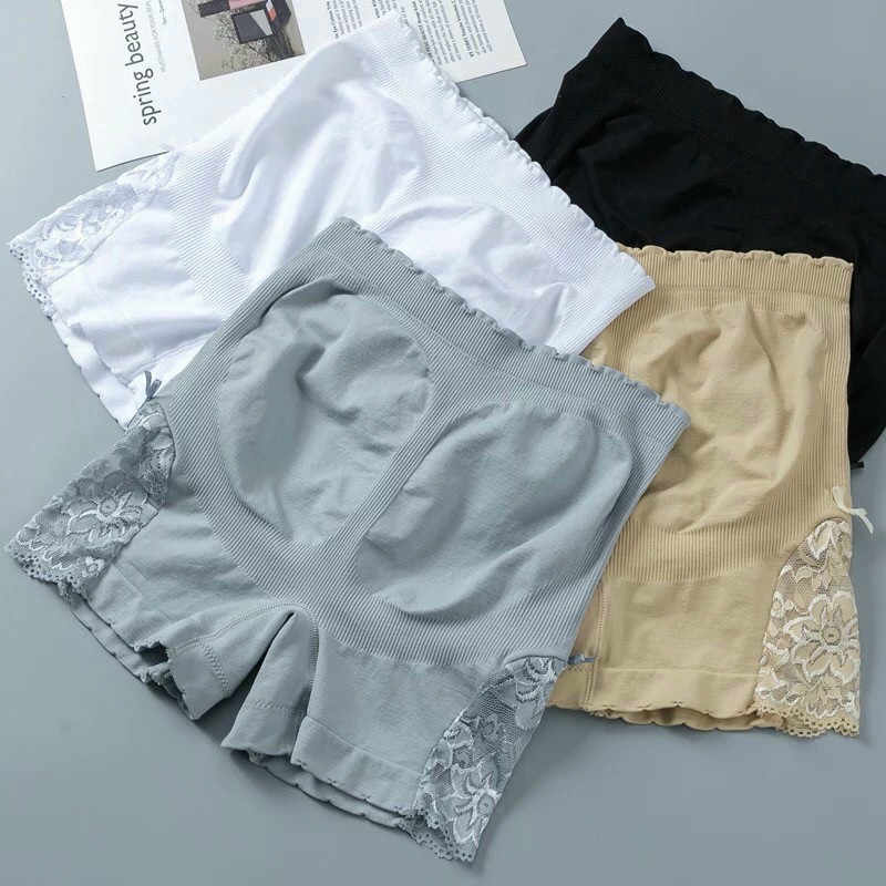 Quần Mặc Váy Nâng Mông Phối Ren Cao Cấp - Chất Đẹp Kèm Túi Zip