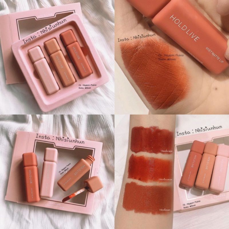 Set Son 3 Cây Hold Live Mist Matte Lip (5gr X3) 