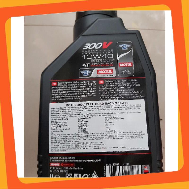 dầu nhớt motul 300v 10w40 1 lít