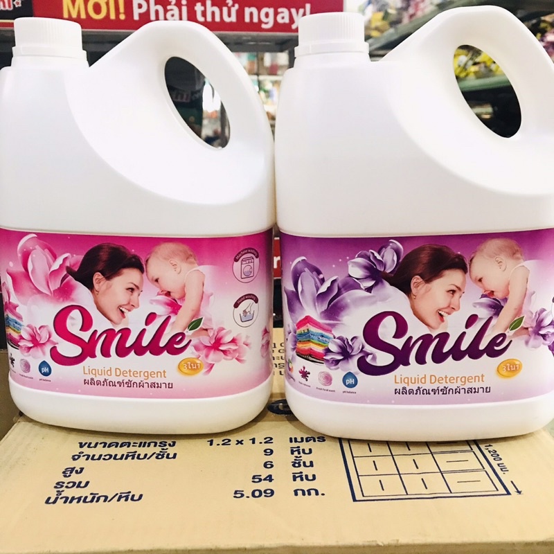Nước Giặt Xả Đậm Đặc Smile Thái Lan 3.5L