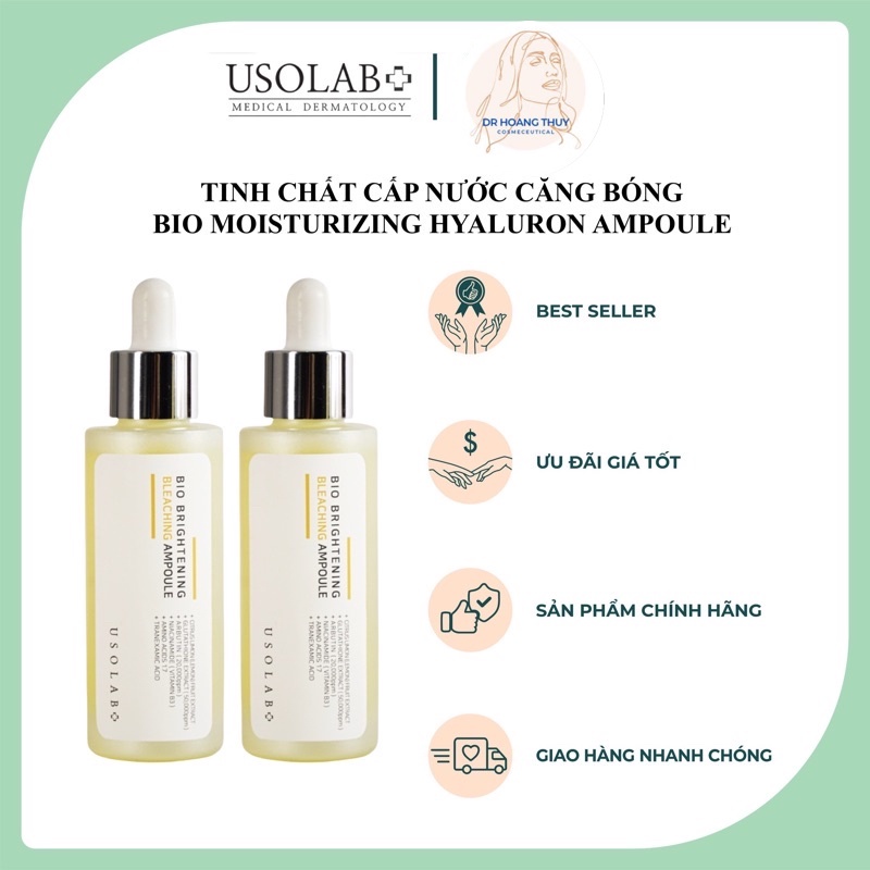 Serum trắng da, mờ nám, thu nhỏ lỗ chân lông Brightening Bleaching Ampoule USOLAB