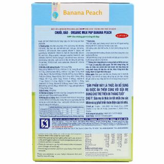 (4M+) Bột ăn dặm HiPP sữa Chuối, Đào - 250g