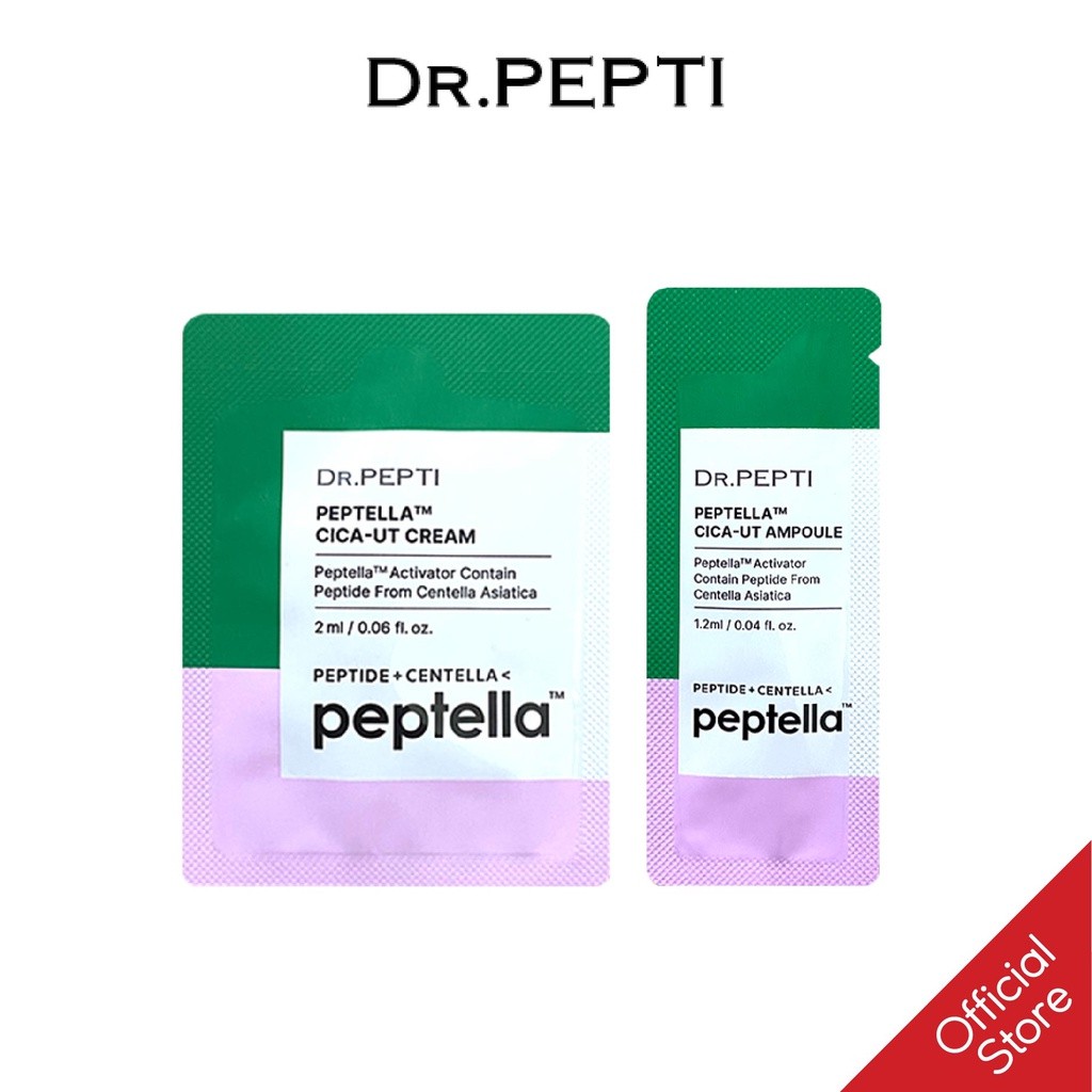 Sample kem dưỡng và tinh chất DR.PEPTI Peptella Cica-Ut Cream 2ml  + Ampoule 2ml