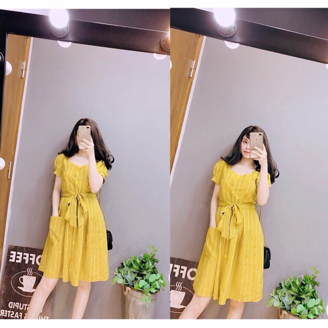 Váy kẻ xoè duyên dáng đầy nữ tính | BigBuy360 - bigbuy360.vn