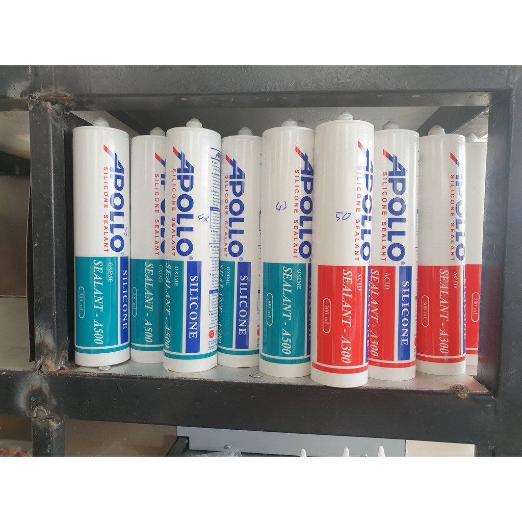 Keo silicon A500, A300, keo silicon dán kính, chống thấm